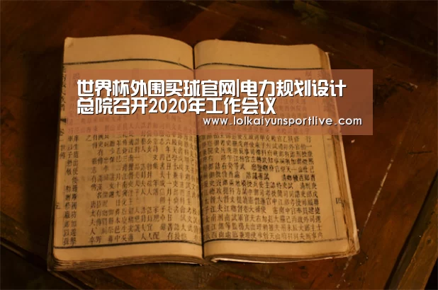世界杯外围买球官网|电力规划设计总院召开